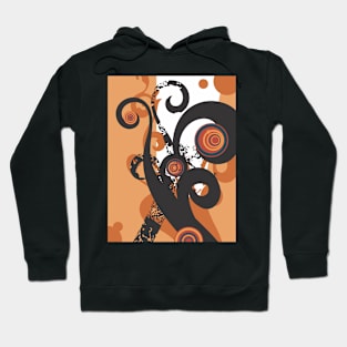 Abstract Pumpkin Swirls Hoodie